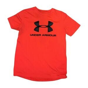 Under Armour Logo Orange T-shirt Size YXL